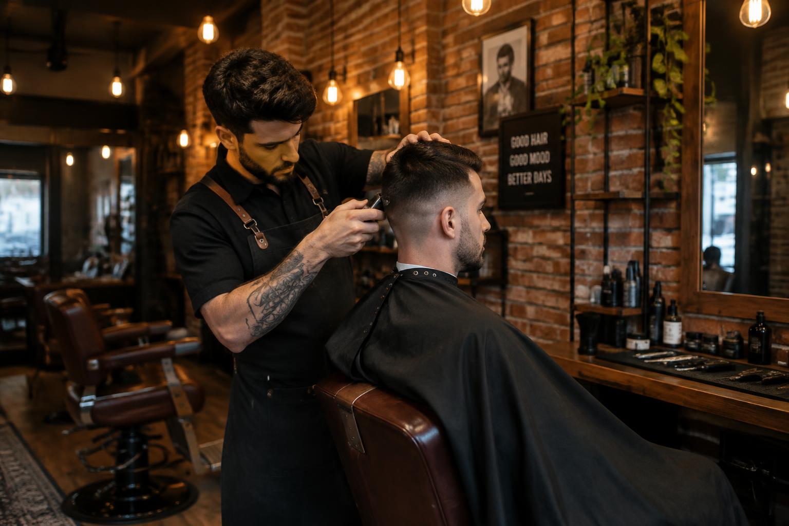 Iron & Oak Barbershop demo website
